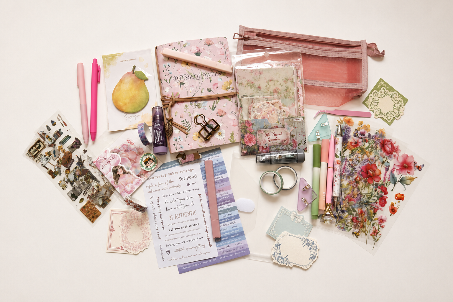 Blush Garden Journaling Bundle