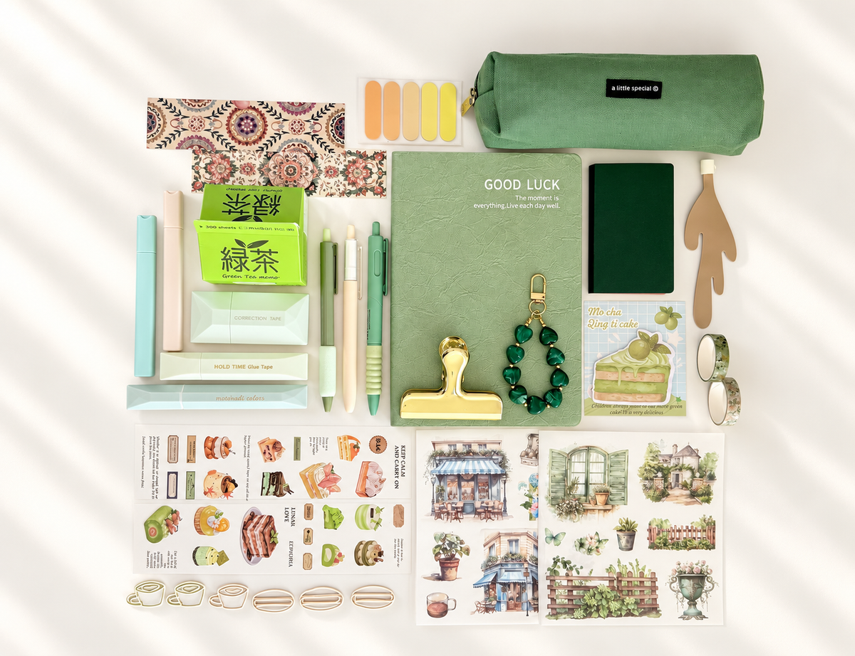 Tea Matcha Stationery Bundle