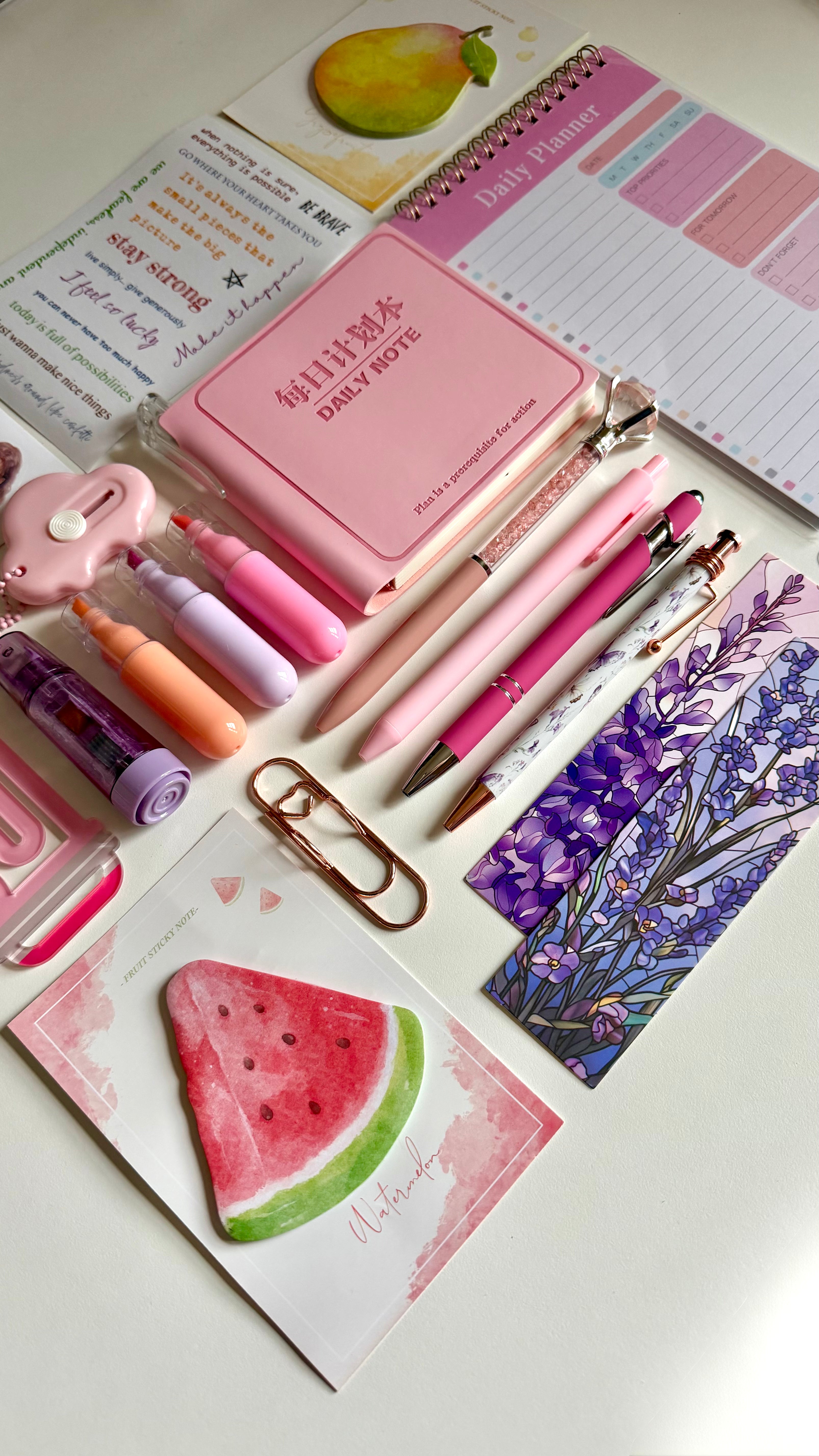 Pink Daily Note Bundle