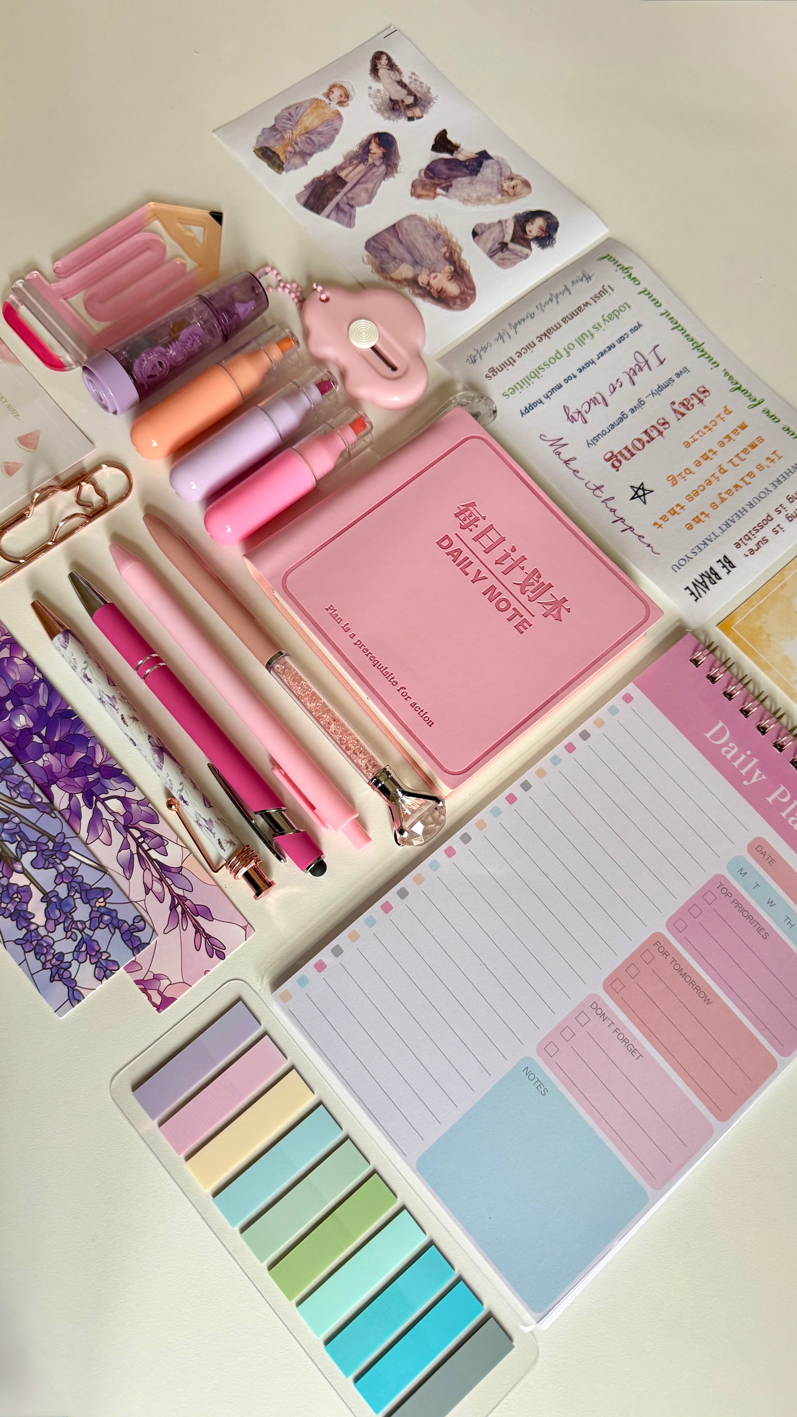 Pink Daily Note Bundle