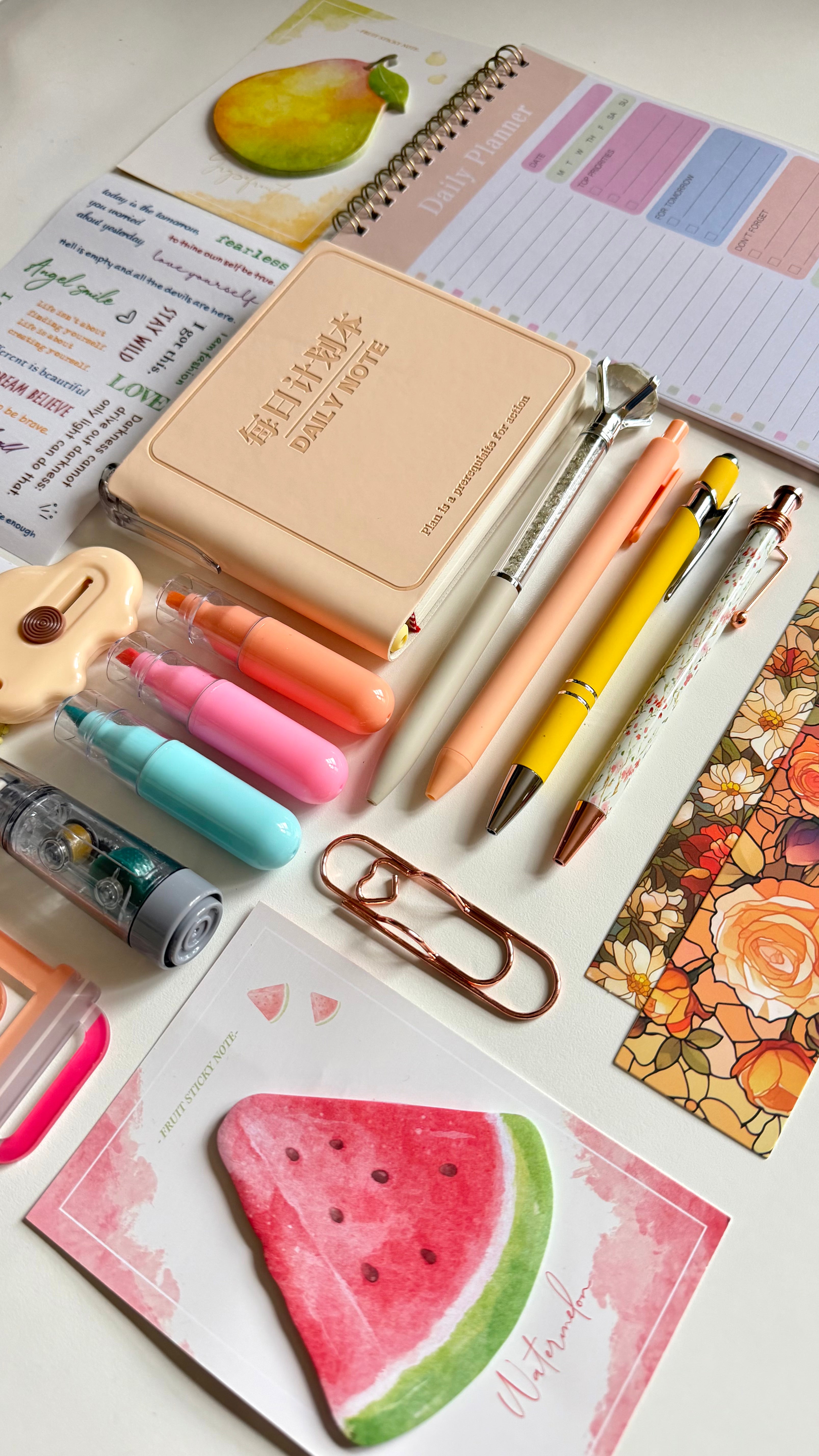 Peach Daily Note Bundle