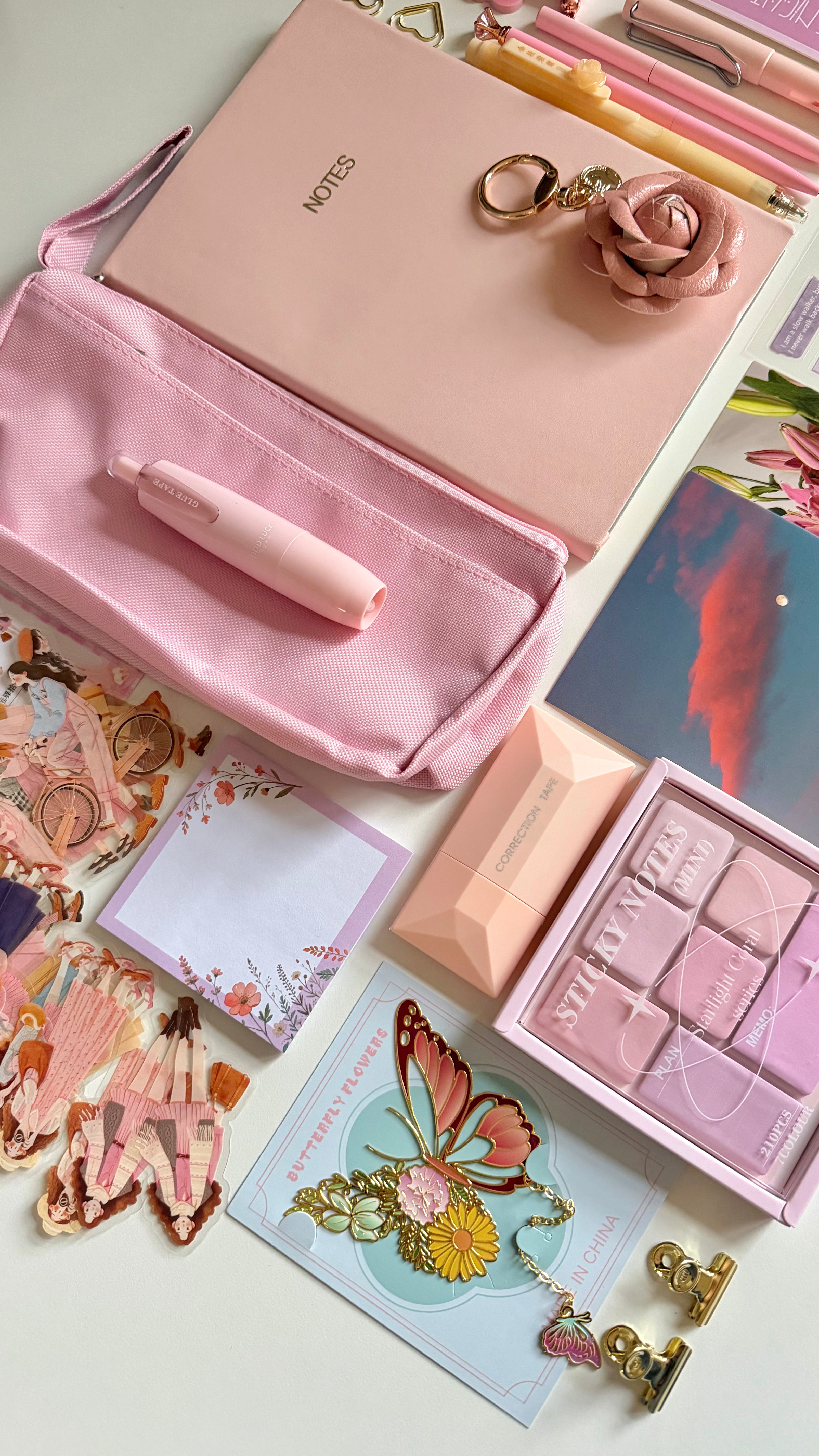 Blush Petal Stationery Set | Notebook Set