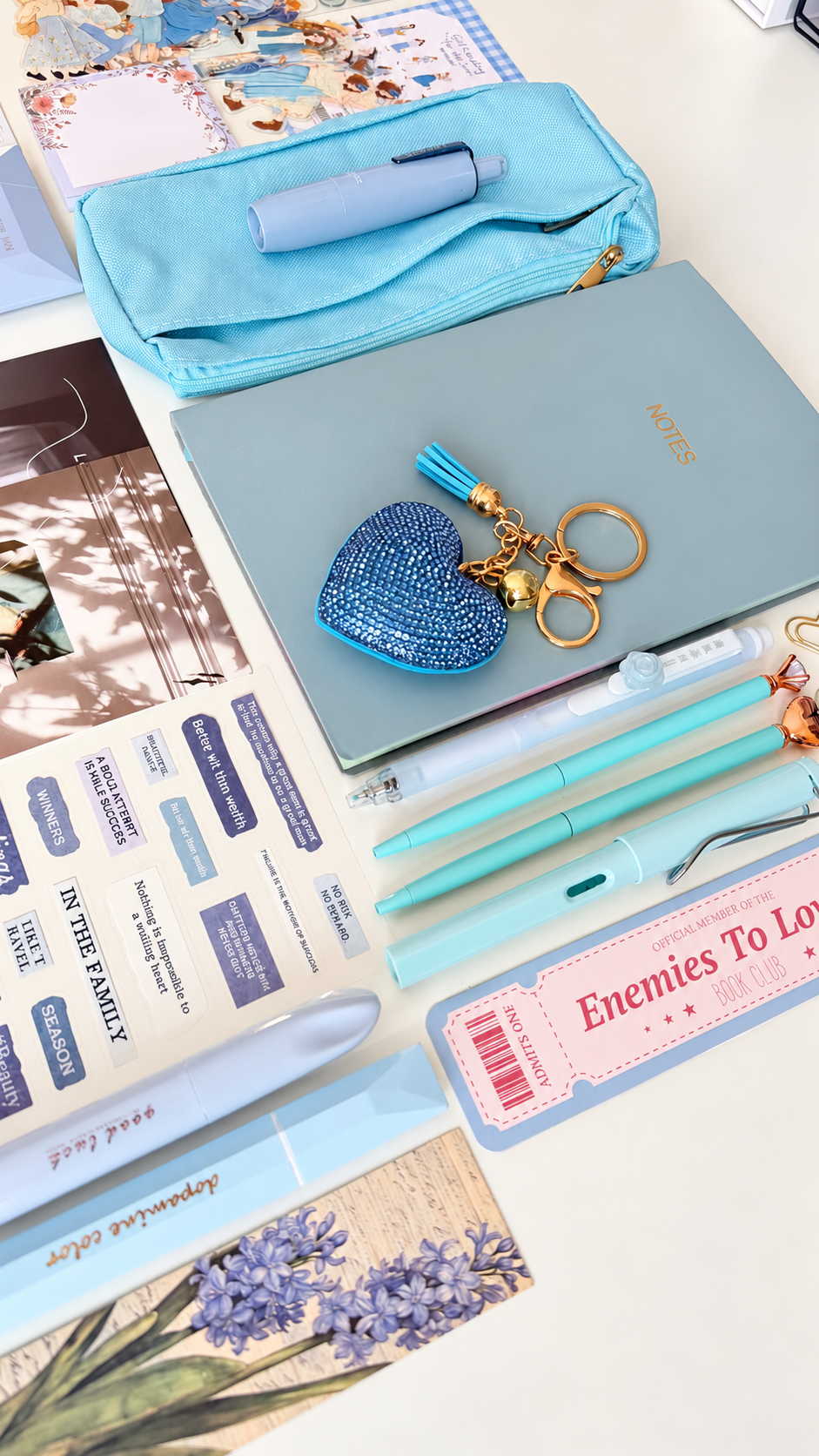 Bluebell Mist Stationery Set | Notebook Set
